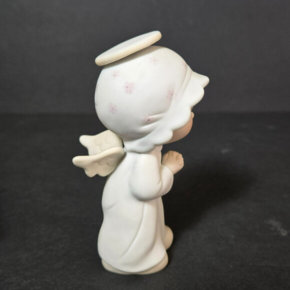 Precious Moments Jonathan & David 1982 The First Noel Porcelain Angel Figurine - Picture 3 of 10
